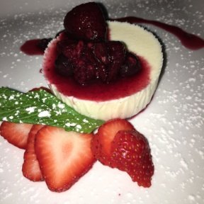 Gluten-free panna cotta from Madison Square Tavern